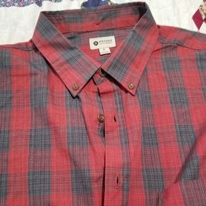 Haggar Clothing Plaid Button Down